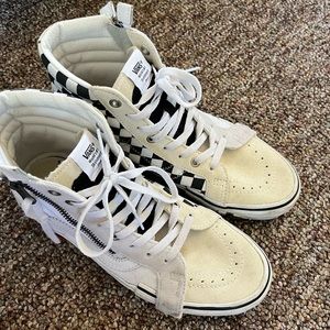 Vans Checkered Zip Up High Tops
